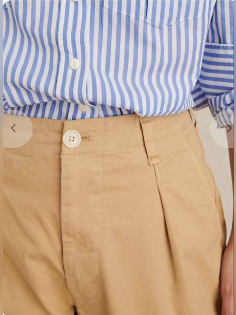 Alex Mill Pleated Pant in Khaki. Size 4